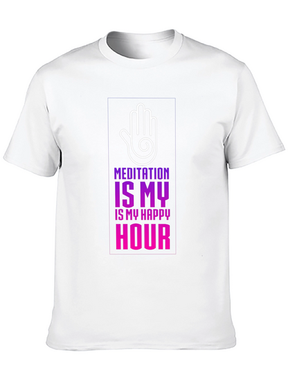 Meditation is My Happy Hour T-Shirt