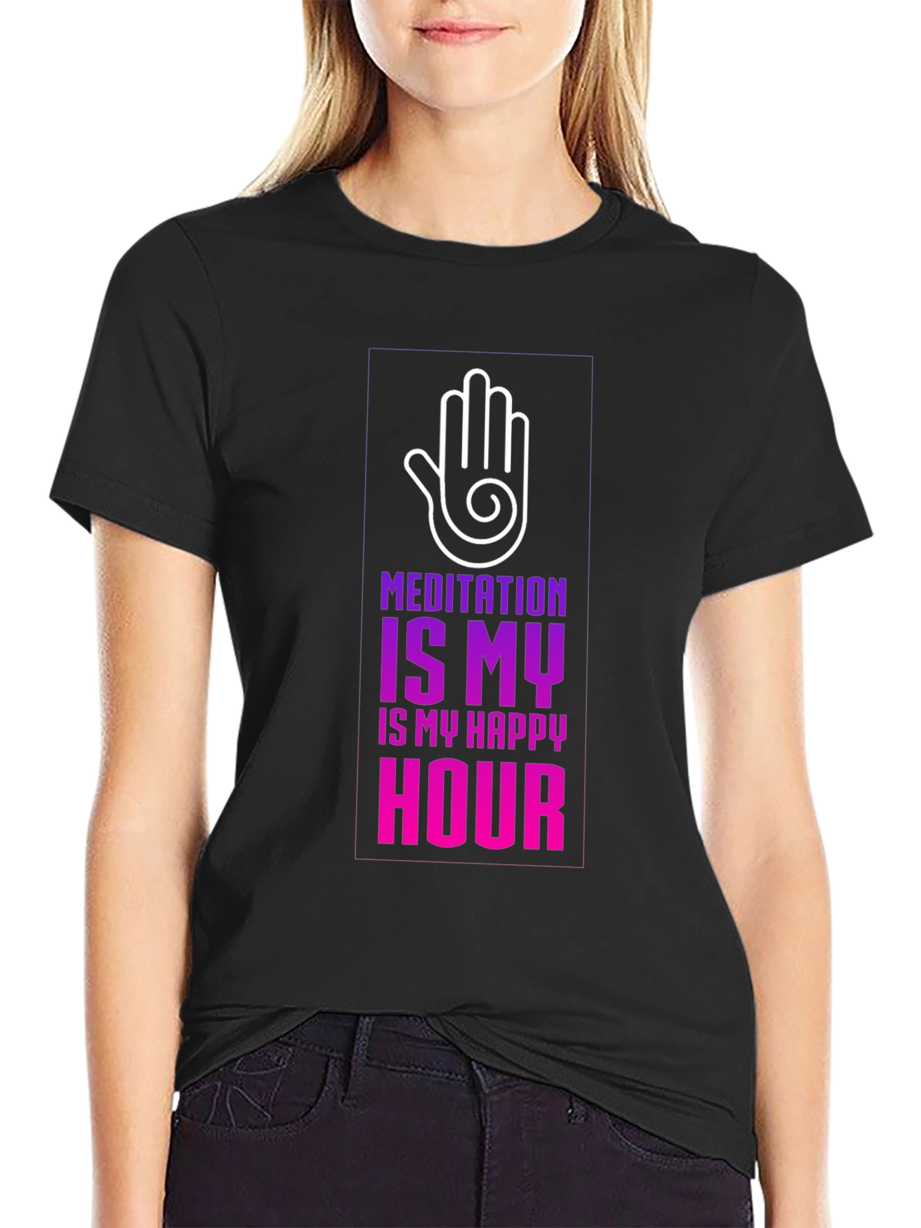 Meditation is My Happy Hour T-Shirt