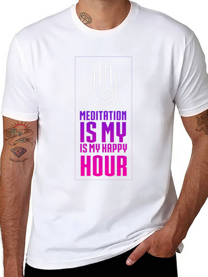 Meditation is My Happy Hour T-Shirt