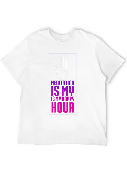 Meditation is My Happy Hour T-Shirt