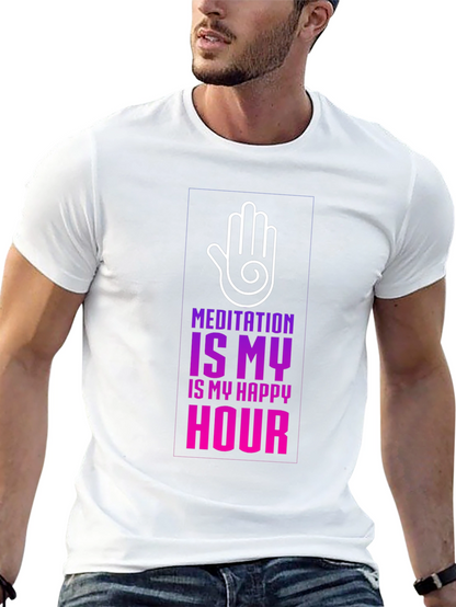 Meditation is My Happy Hour T-Shirt