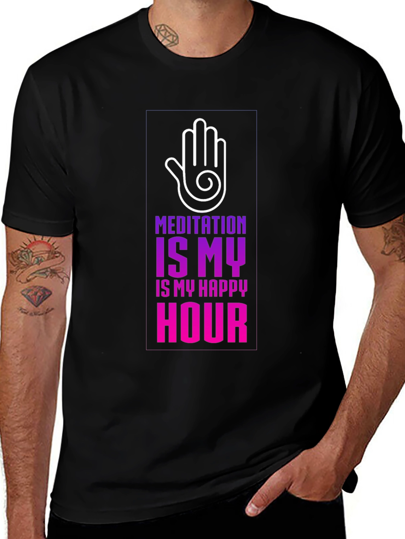 Meditation is My Happy Hour T-Shirt