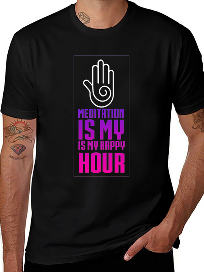 Meditation is My Happy Hour T-Shirt
