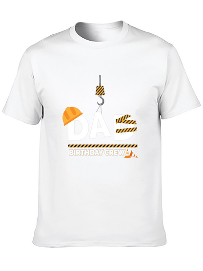 Dad Birthday Crew Construction T-Shirt