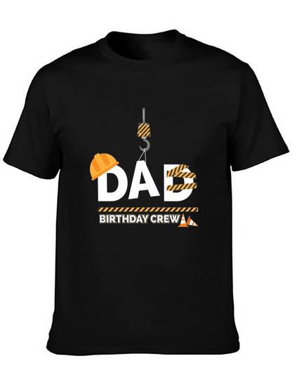 Dad Birthday Crew Construction T-Shirt