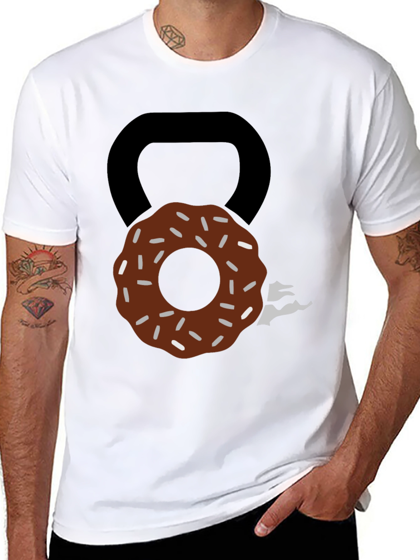 Donut Kettlebell T-Shirt: Sweet Fitness Style