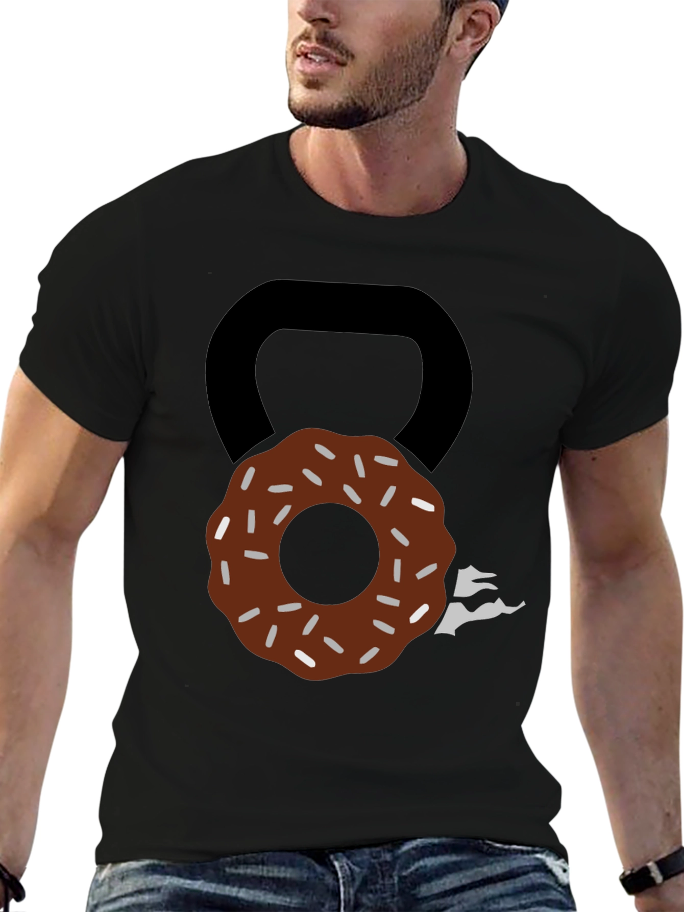 Donut Kettlebell T-Shirt: Sweet Fitness Style