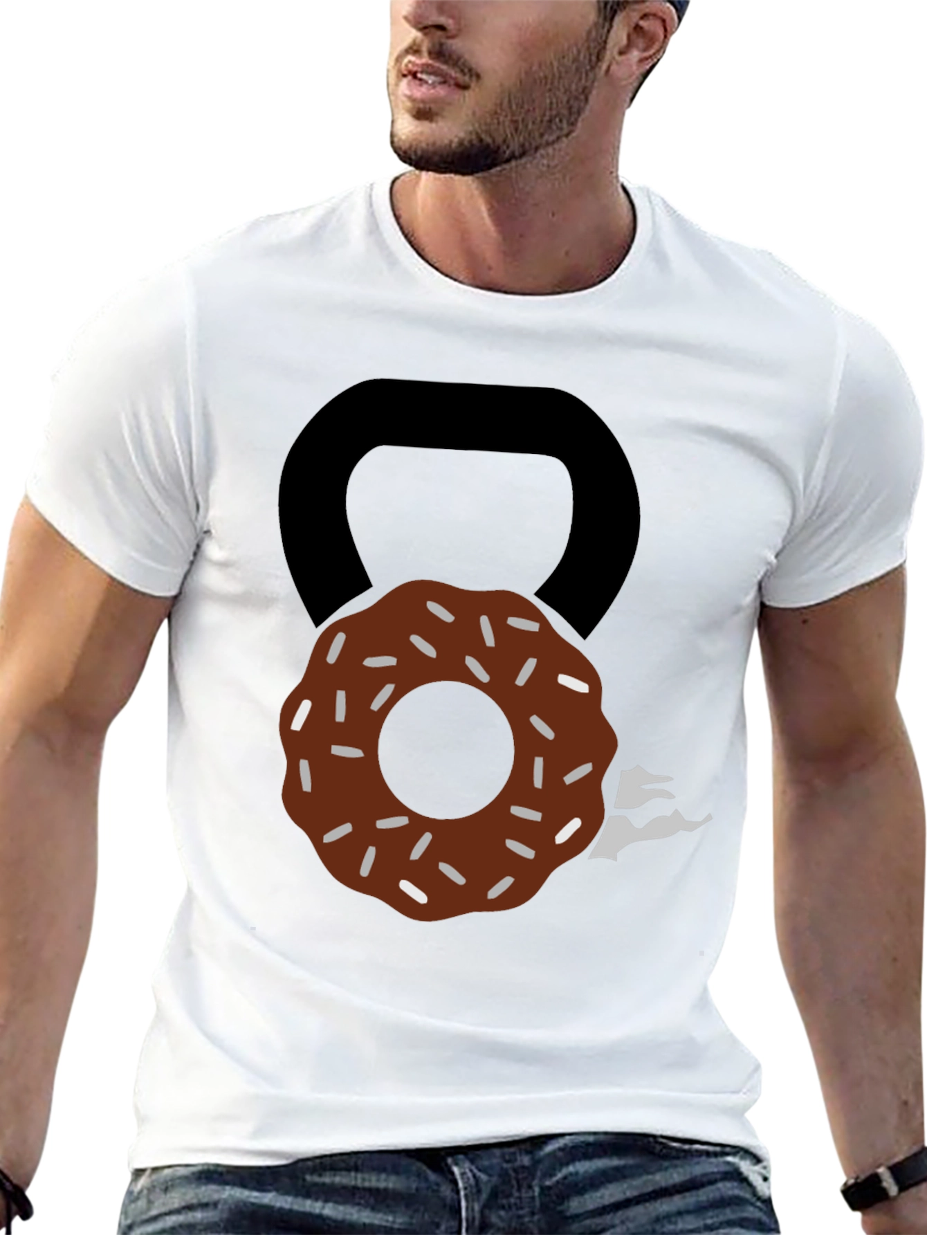 Donut Kettlebell T-Shirt: Sweet Fitness Style