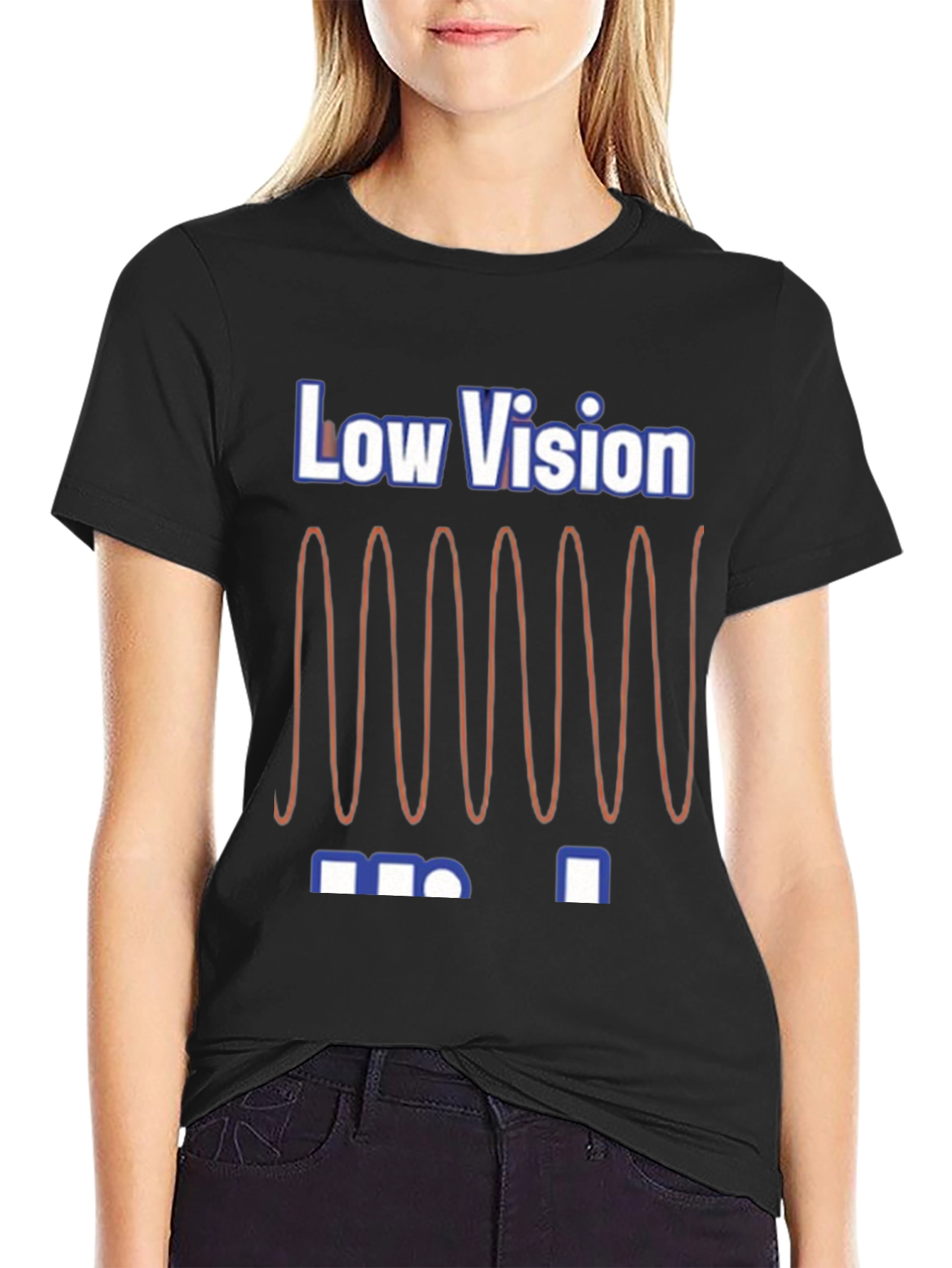Low Vision Graphic T-Shirt - Unique Design