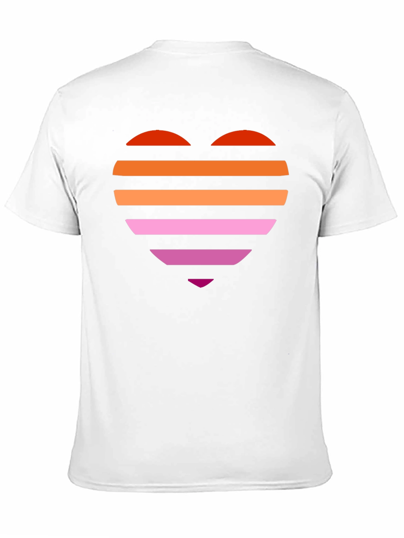 Pride Heart Tee - Lesbian Flag Shirt