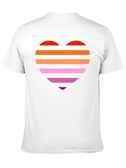 Pride Heart Tee - Lesbian Flag Shirt