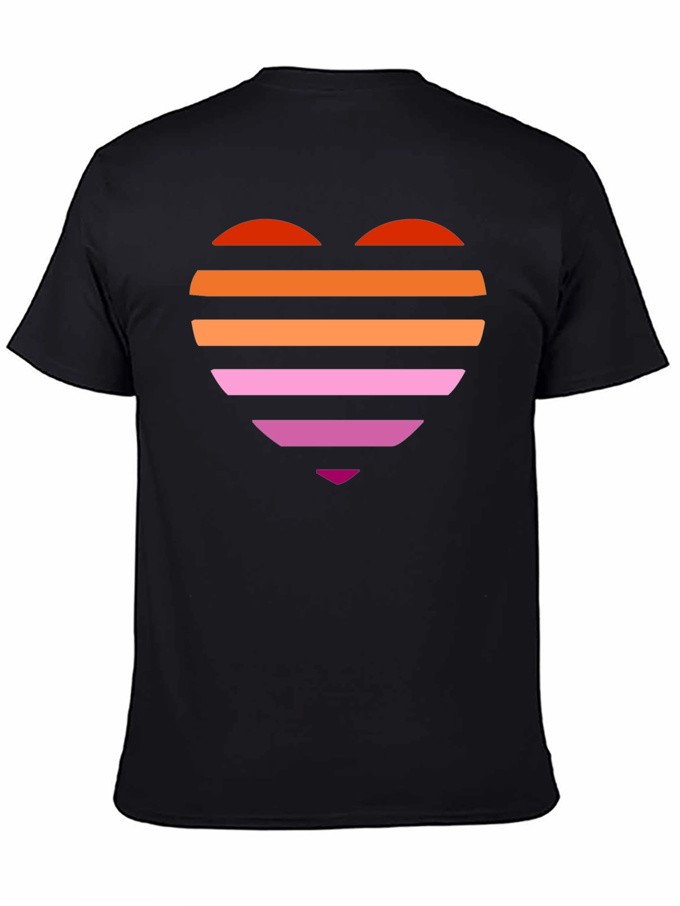 Pride Heart Tee - Lesbian Flag Shirt