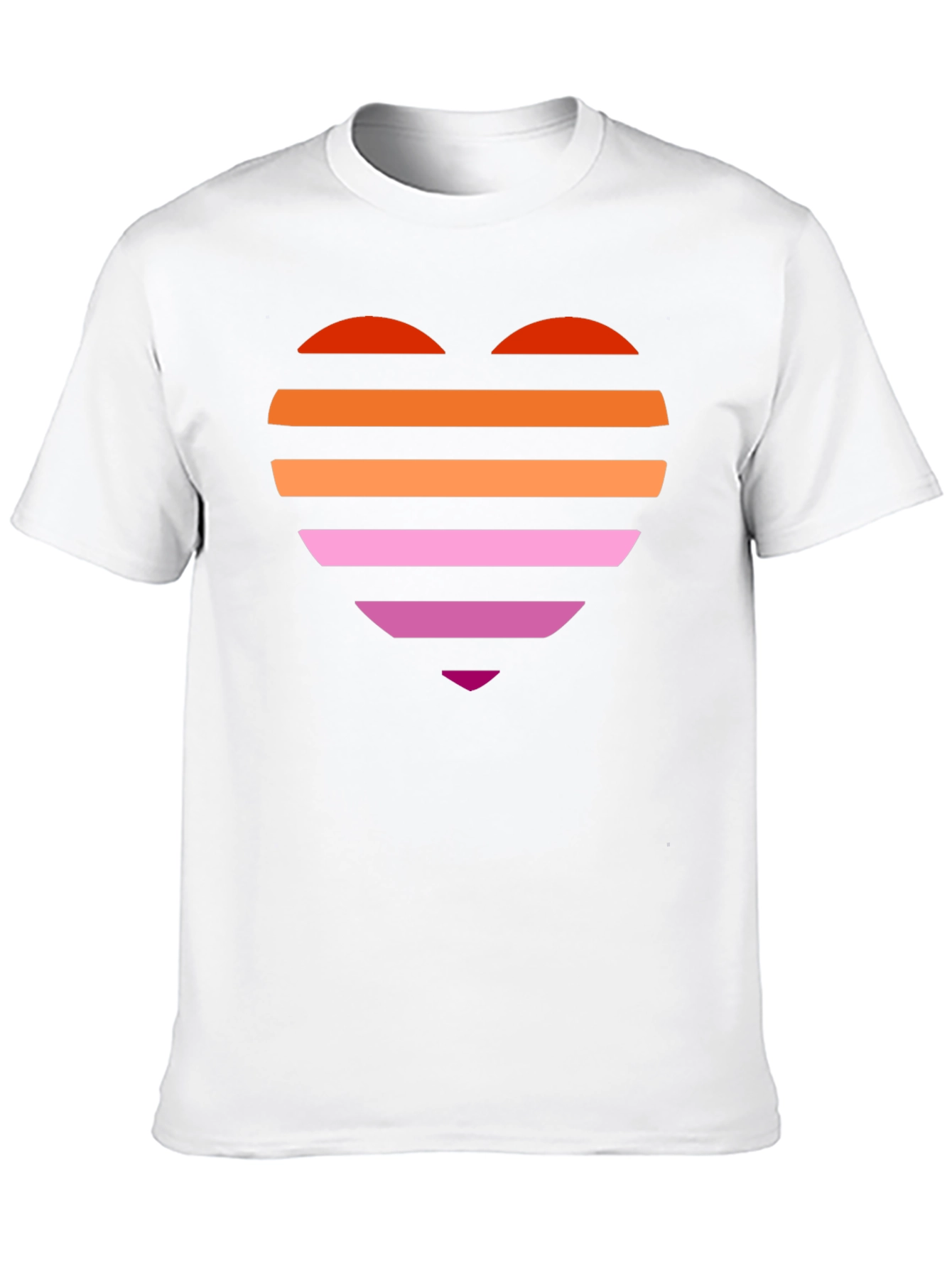 Pride Heart Tee - Lesbian Flag Shirt