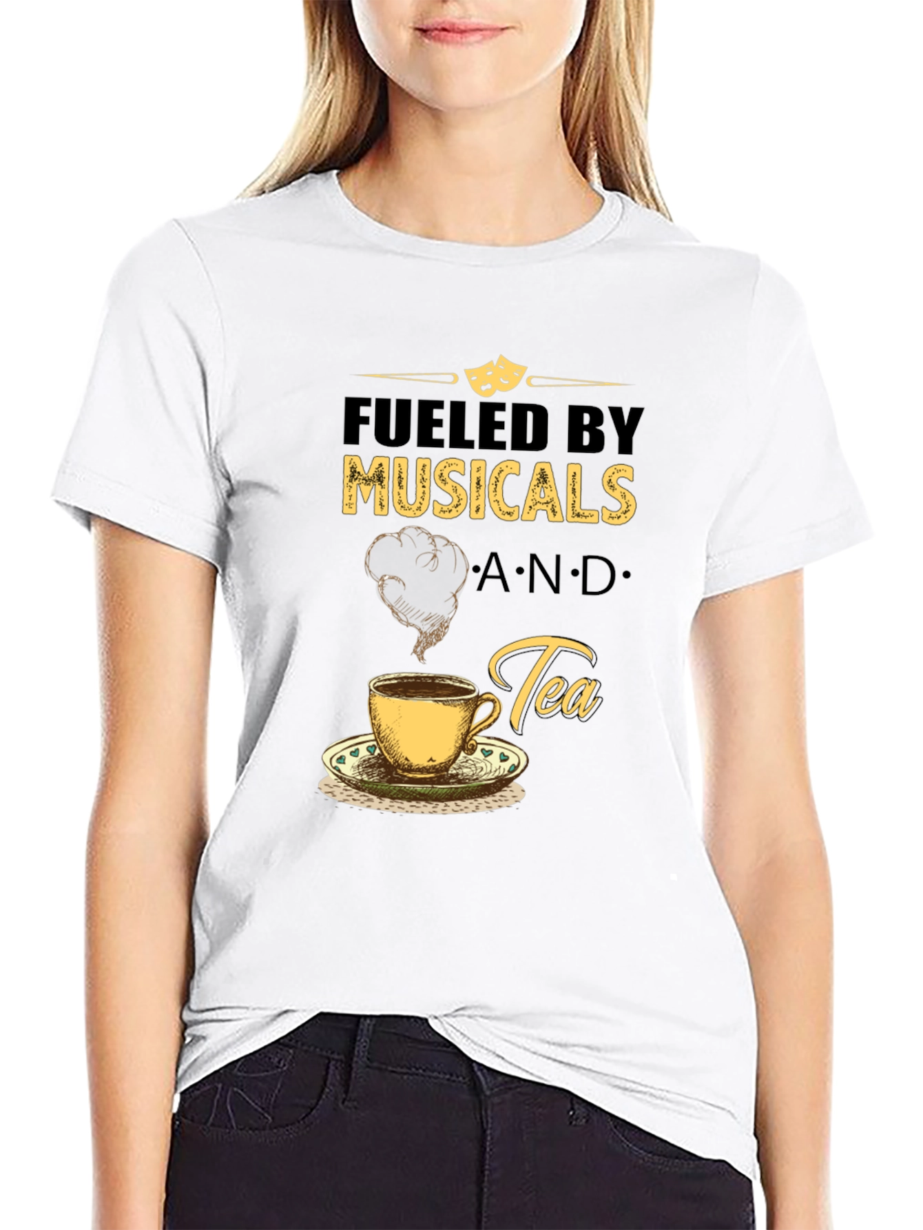 Fueled by Musicals and Tea Graphic T-Shirt
