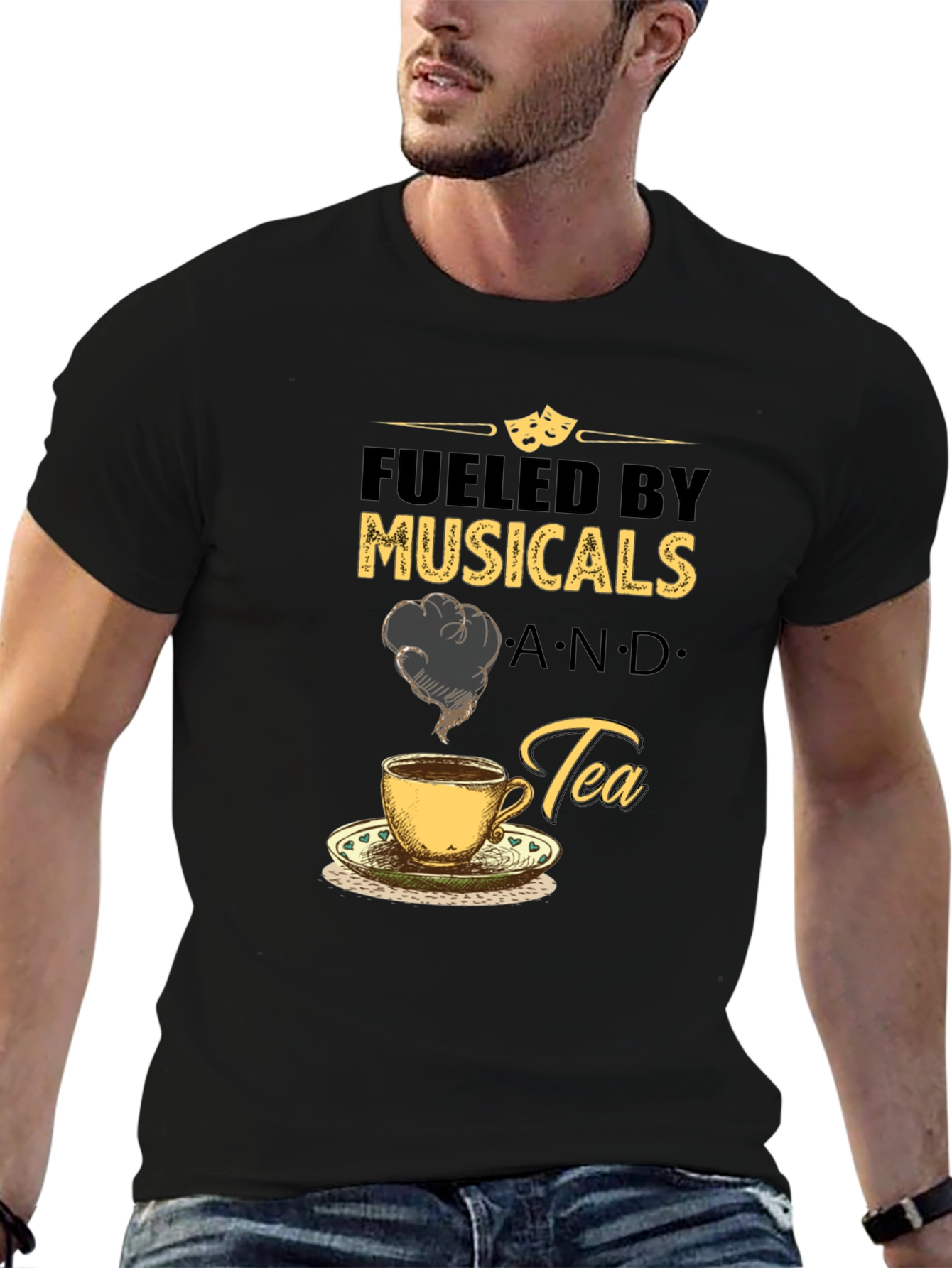 Fueled by Musicals and Tea Graphic T-Shirt