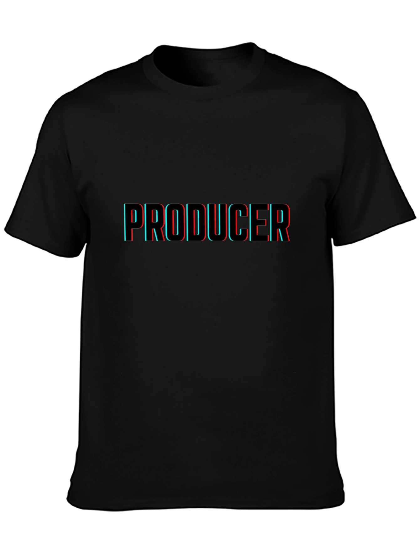 Producer 3D Effect Black T-Shirt