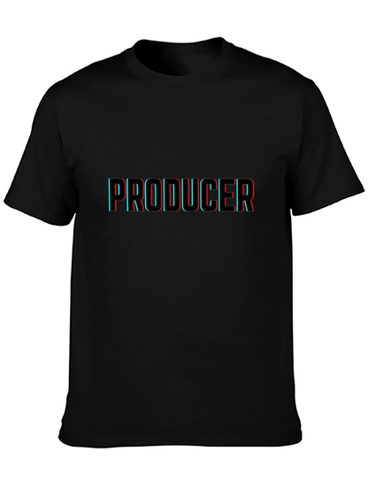 Producer 3D Effect Black T-Shirt