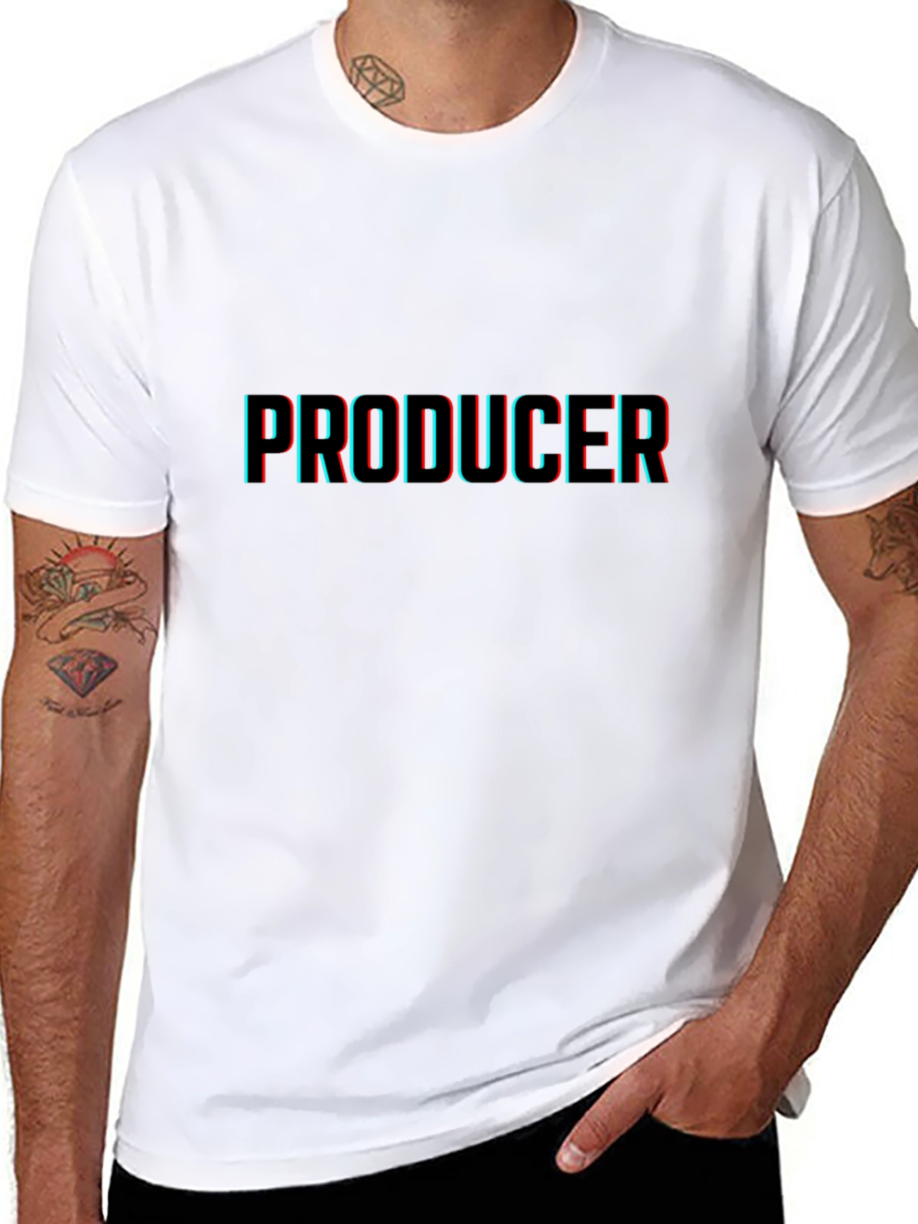 Producer 3D Effect Black T-Shirt