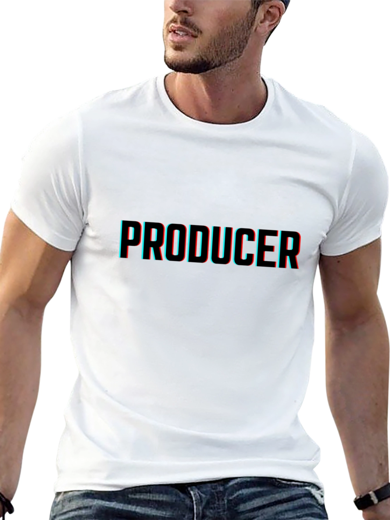 Producer 3D Effect Black T-Shirt