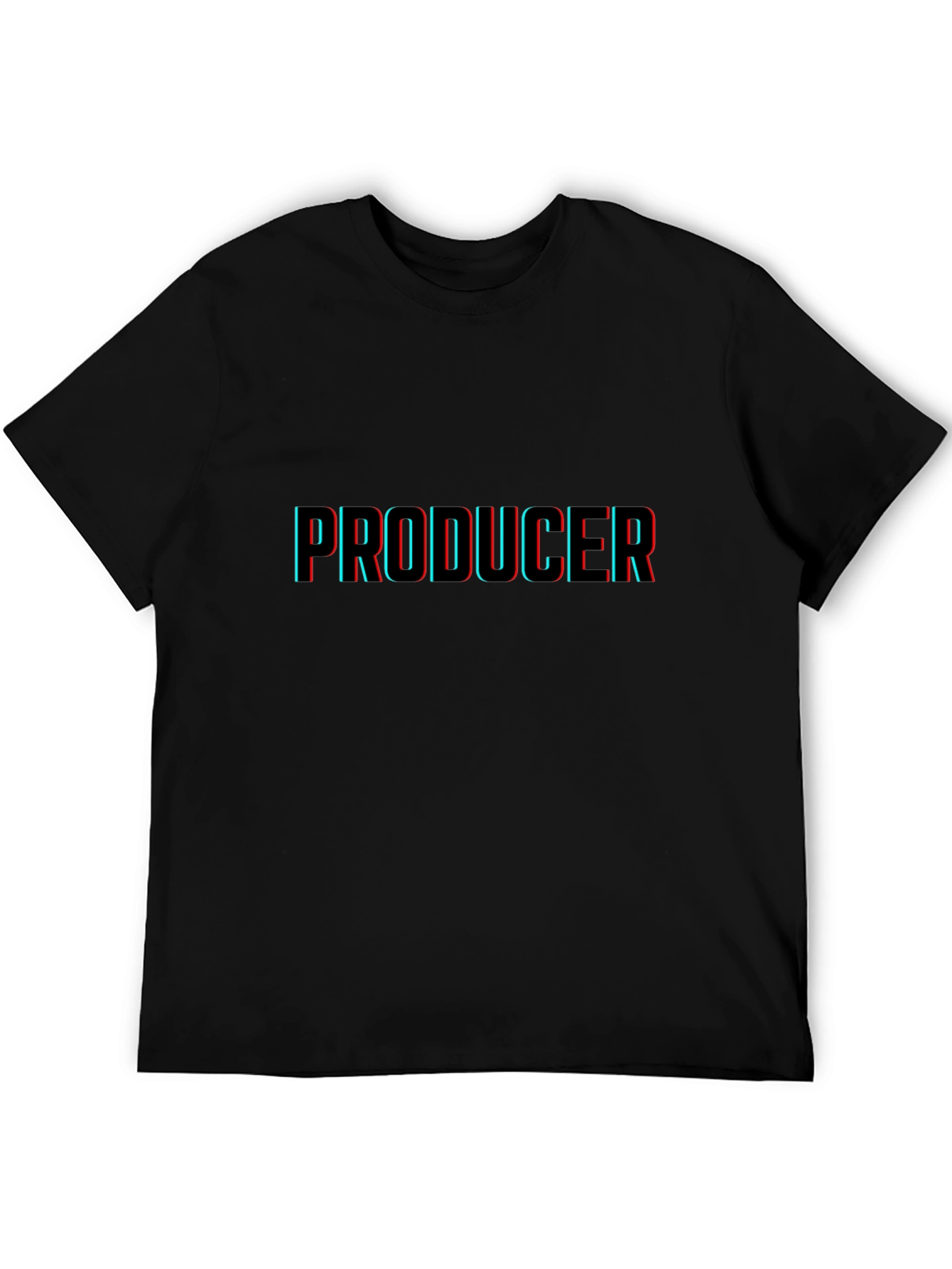 Producer 3D Effect Black T-Shirt