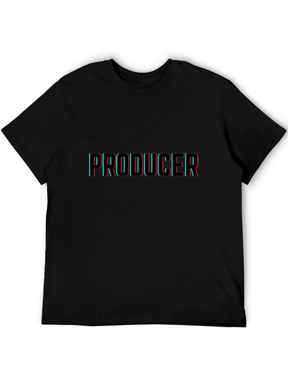 Producer 3D Effect Black T-Shirt