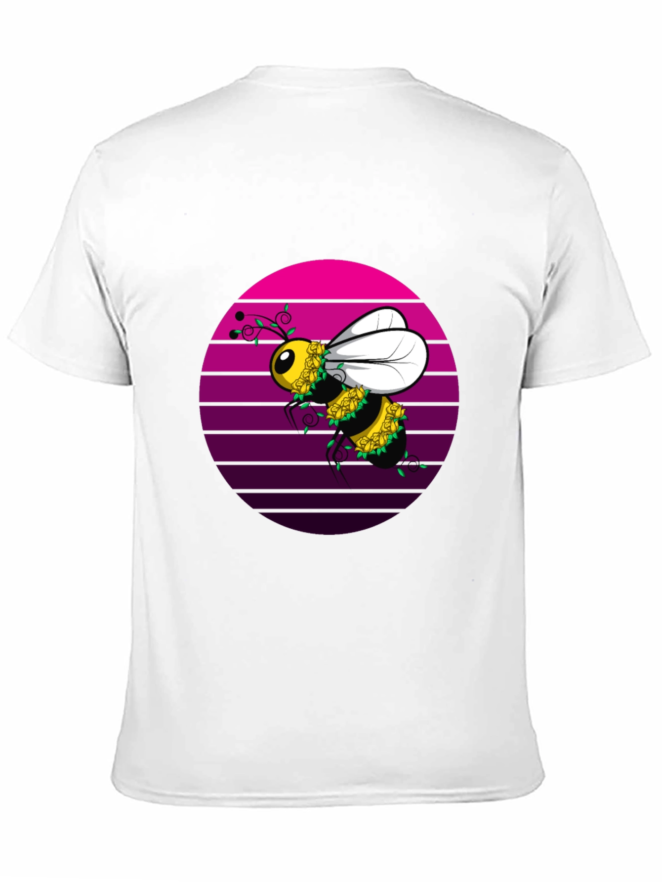 Bee Floral T-Shirt - Unique Graphic Tee