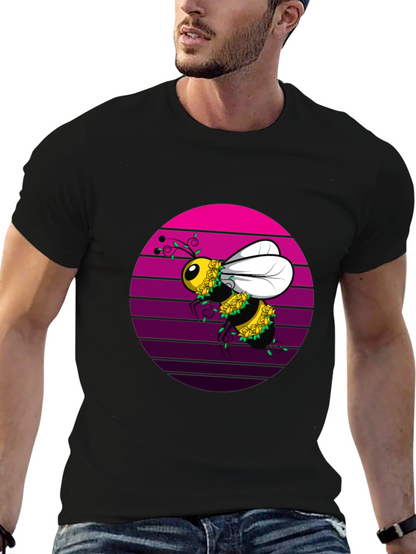 Bee Floral T-Shirt - Unique Graphic Tee
