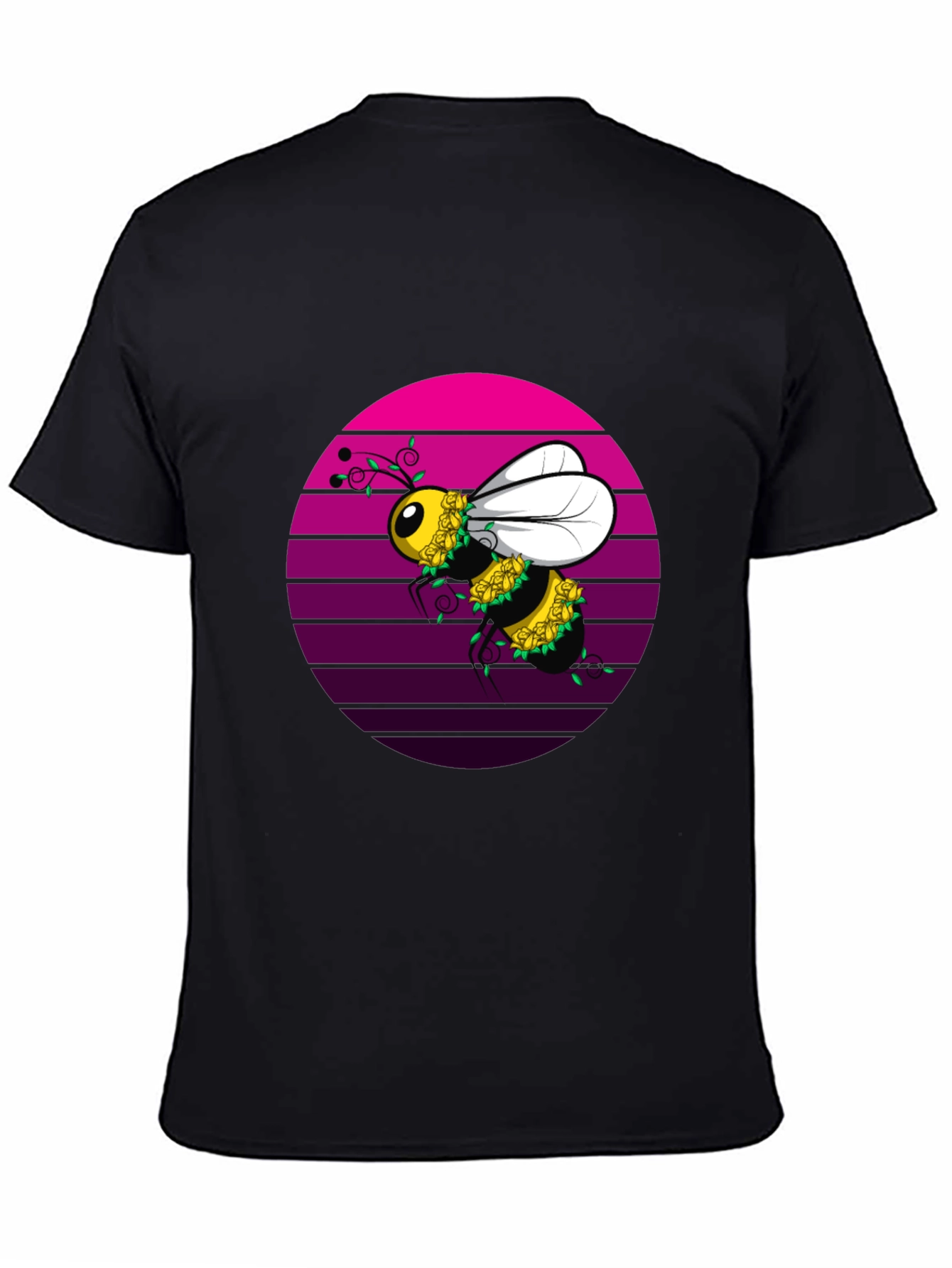 Bee Floral T-Shirt - Unique Graphic Tee