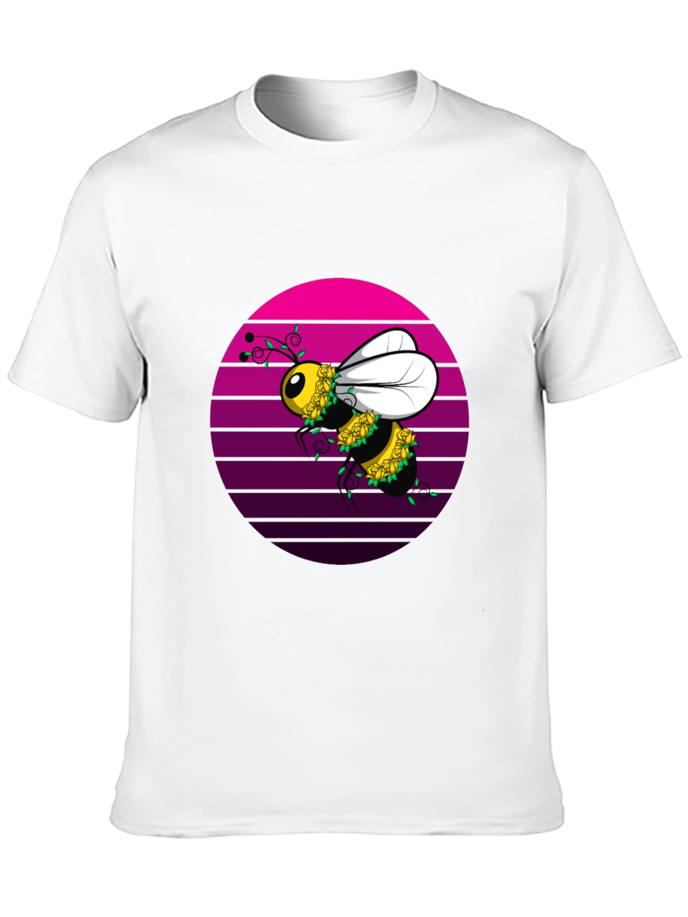 Bee Floral T-Shirt - Unique Graphic Tee