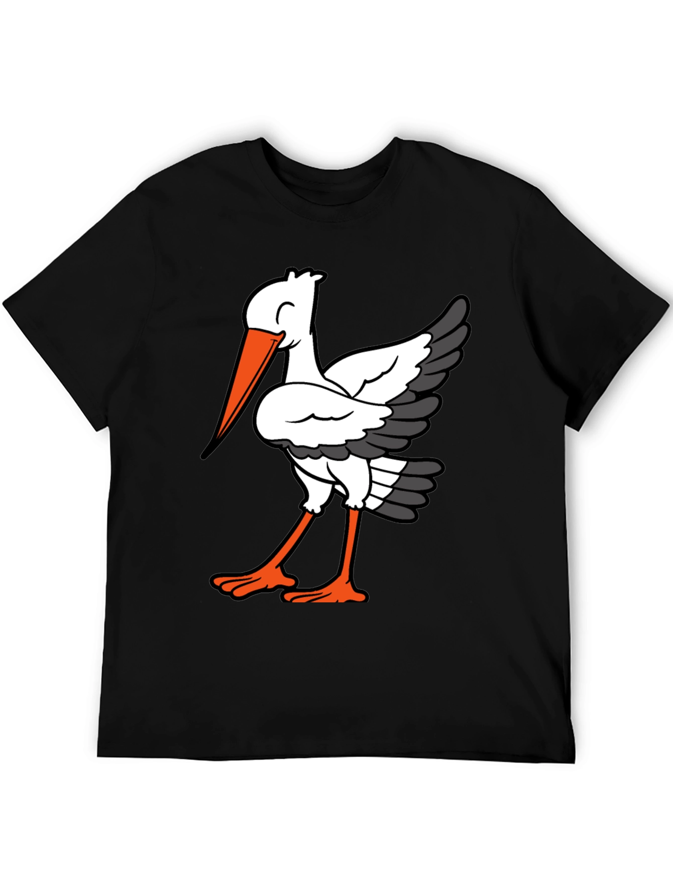 Stork Graphic Tee - Casual Comfort T-Shirt
