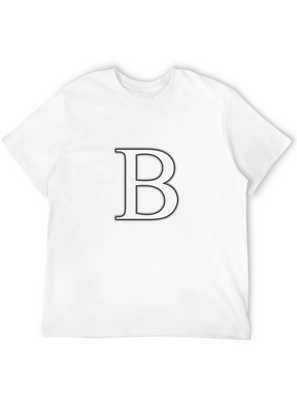 Black Letter B T-Shirt - Stylish Initial Tee