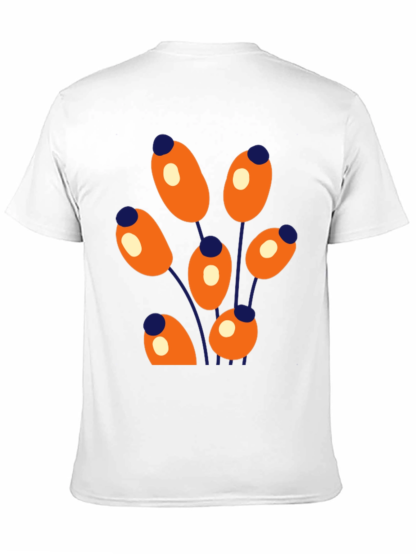 Abstract Floral Graphic Print Crew Neck T-Shirt