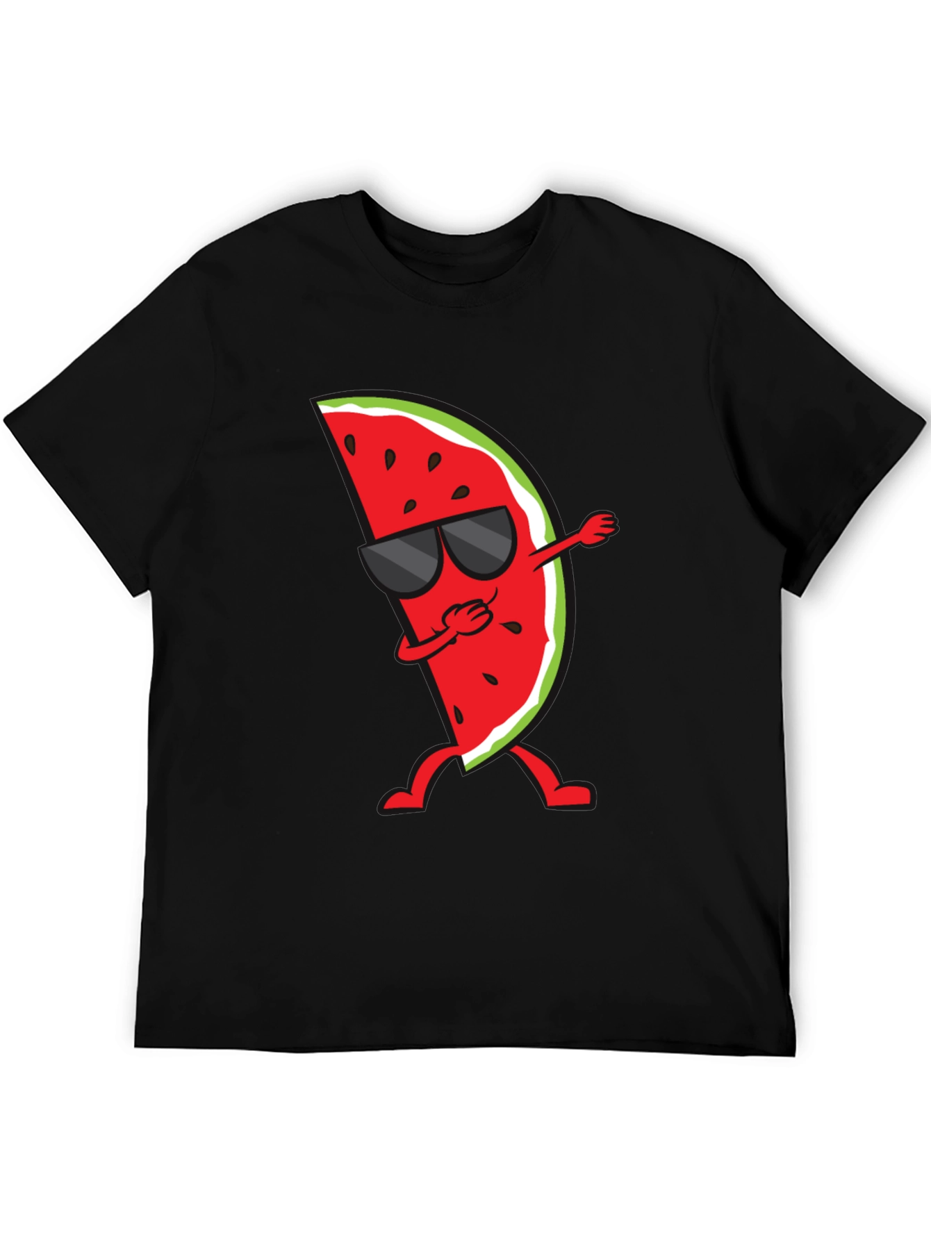 Dabbing Watermelon Graphic Tee - Summer Fun Shirt