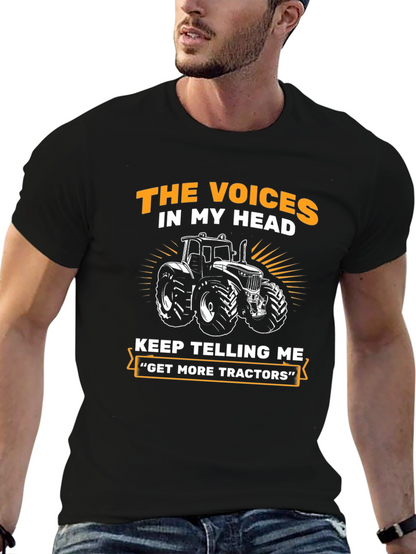 Voices in My Head Tractor T-Shirt