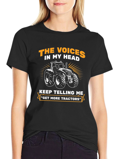 Voices in My Head Tractor T-Shirt