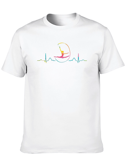 Gymnast Heartbeat T-Shirt - Rhythmic Gymnastics Tee