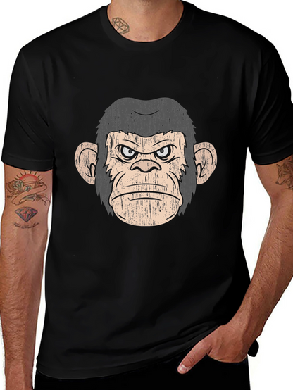 Grumpy Ape Graphic Tee - Mens Black T-Shirt