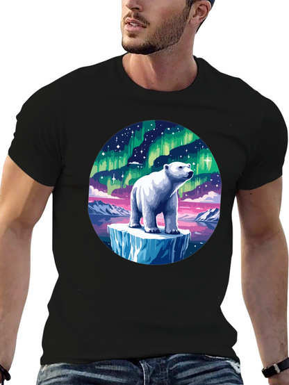 Aurora Polar Bear Graphic Tee