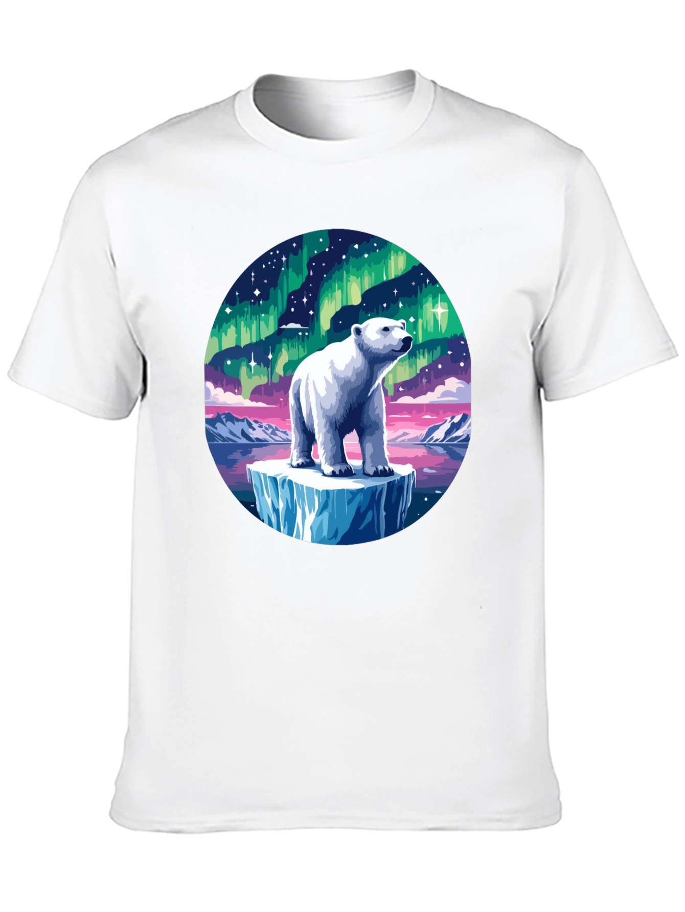 Aurora Polar Bear Graphic Tee