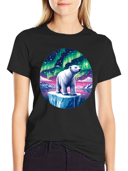 Aurora Polar Bear Graphic Tee