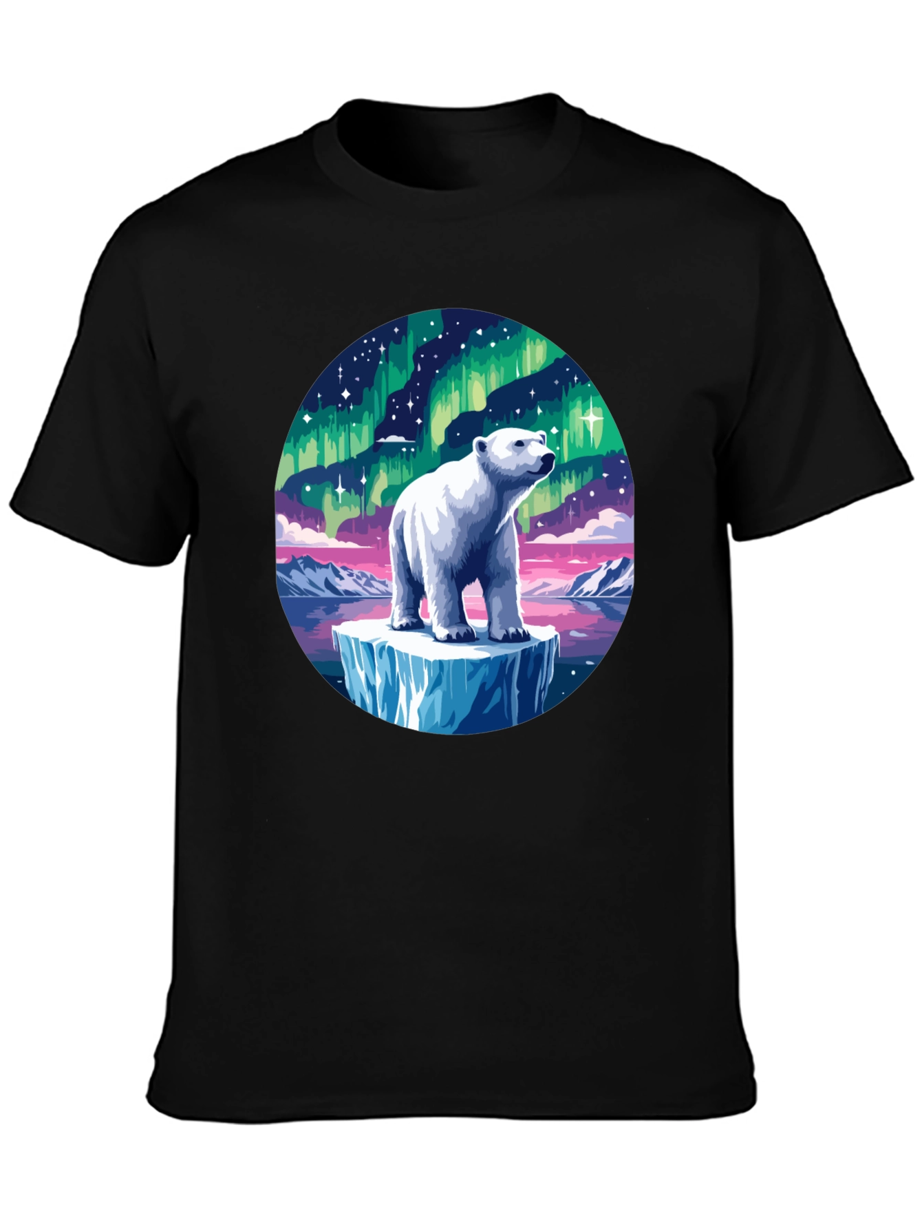 Aurora Polar Bear Graphic Tee