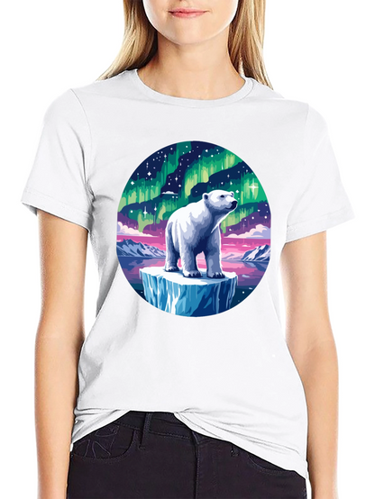 Aurora Polar Bear Graphic Tee