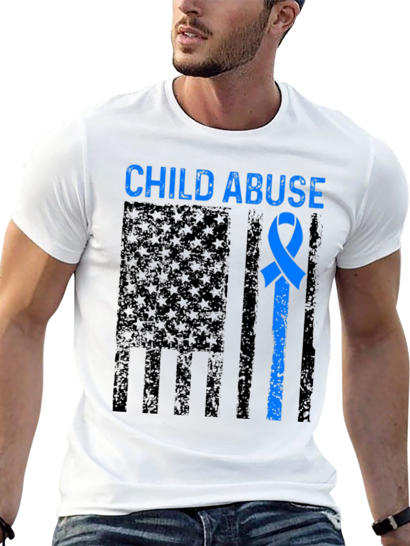 Child Abuse Awareness Ribbon T-Shirt