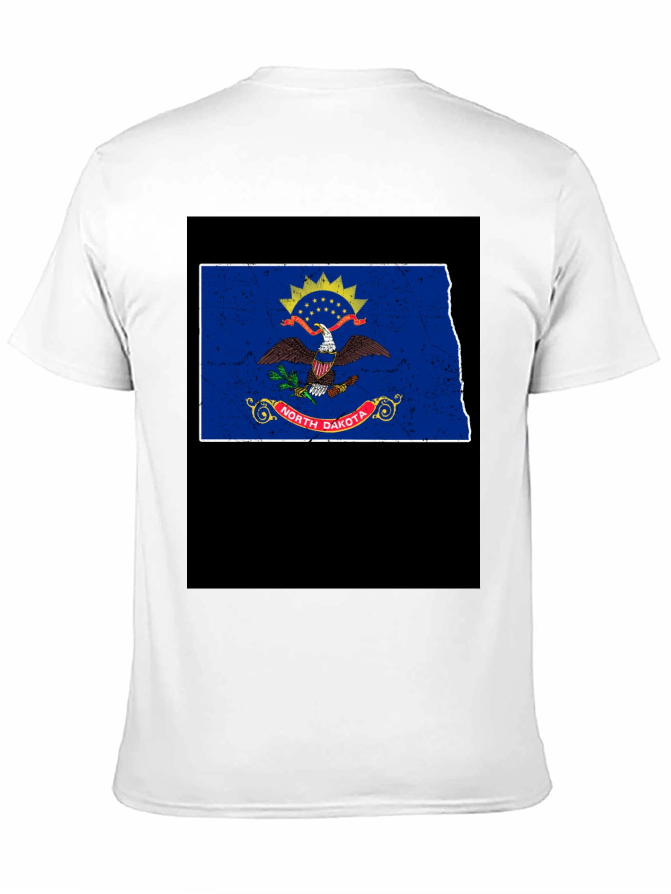 North Dakota Flag T-Shirt - Distressed Graphic Tee