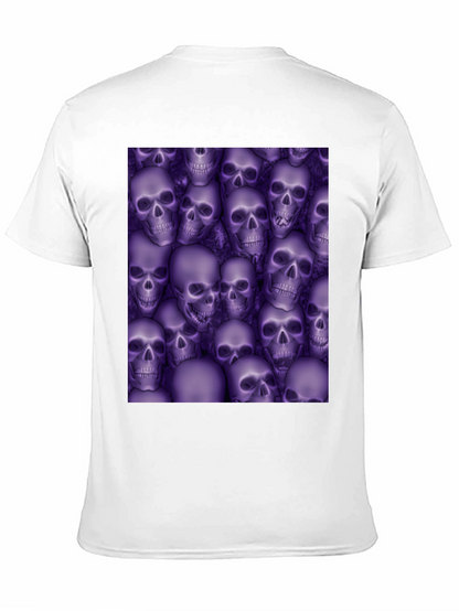 Skull Print T-Shirt - Gothic Style