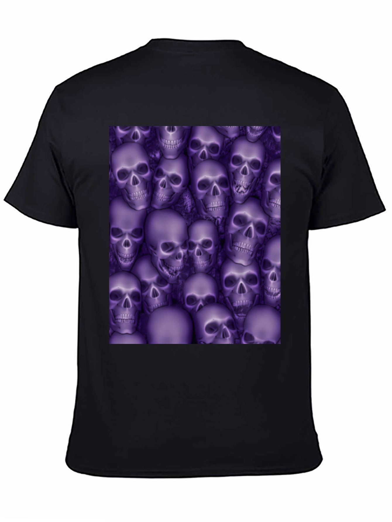 Skull Print T-Shirt - Gothic Style