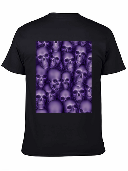 Skull Print T-Shirt - Gothic Style