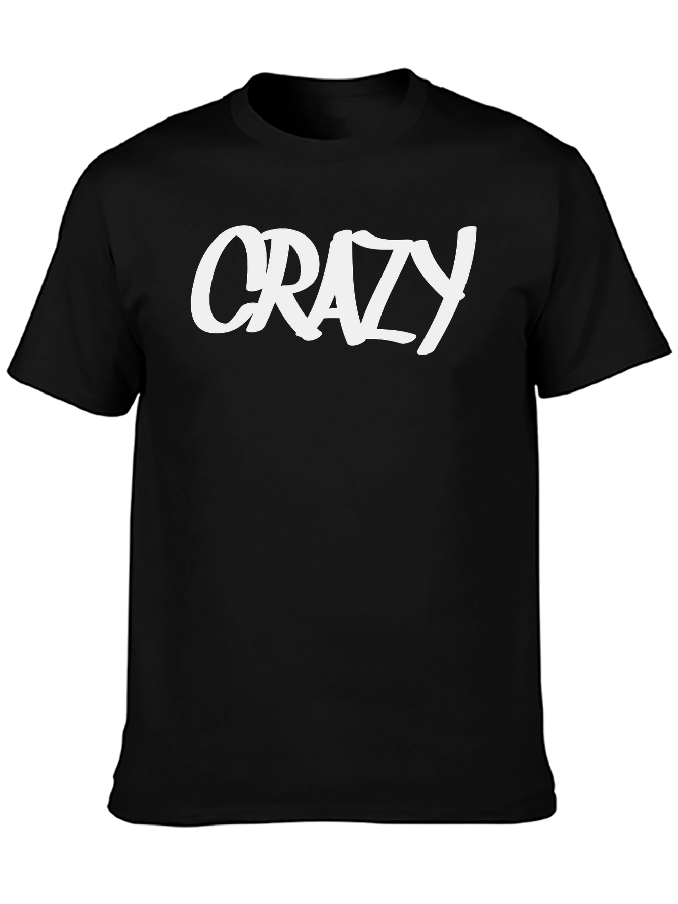 Crazy Graphic Black T-Shirt