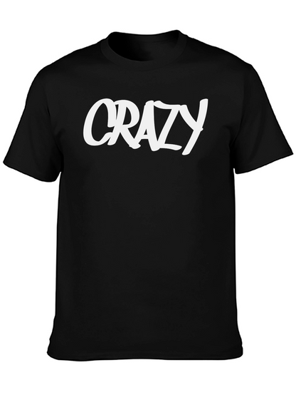 Crazy Graphic Black T-Shirt
