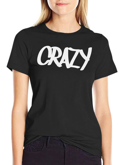 Crazy Graphic Black T-Shirt